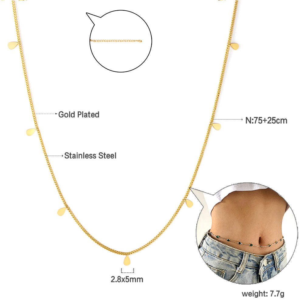 15 Drops Accessories Waist Chain 75+25cm