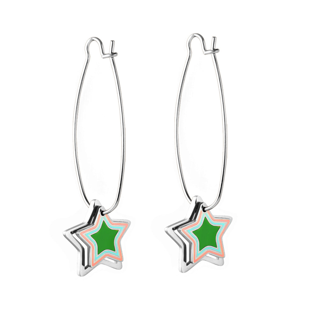 Star Shape Stainless Steel Earrings for Women and kids earrings