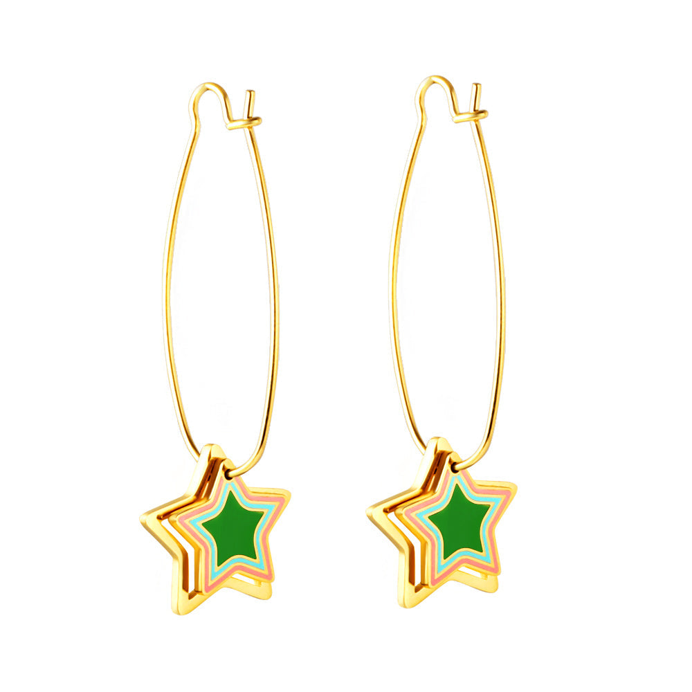 Star Shape Stainless Steel Earrings for Women and kids earrings