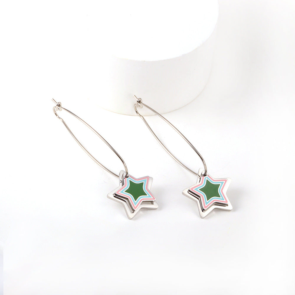 Star Shape Stainless Steel Earrings for Women and kids earrings