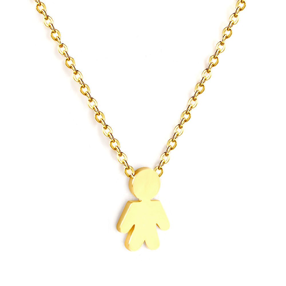 Girls Kids Jewelry Stainless Steel Boy's Accessory Necklace