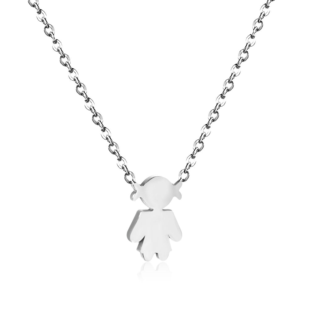 Stainless Steel Girl's Kids Jewelry Kids Accessory Necklace