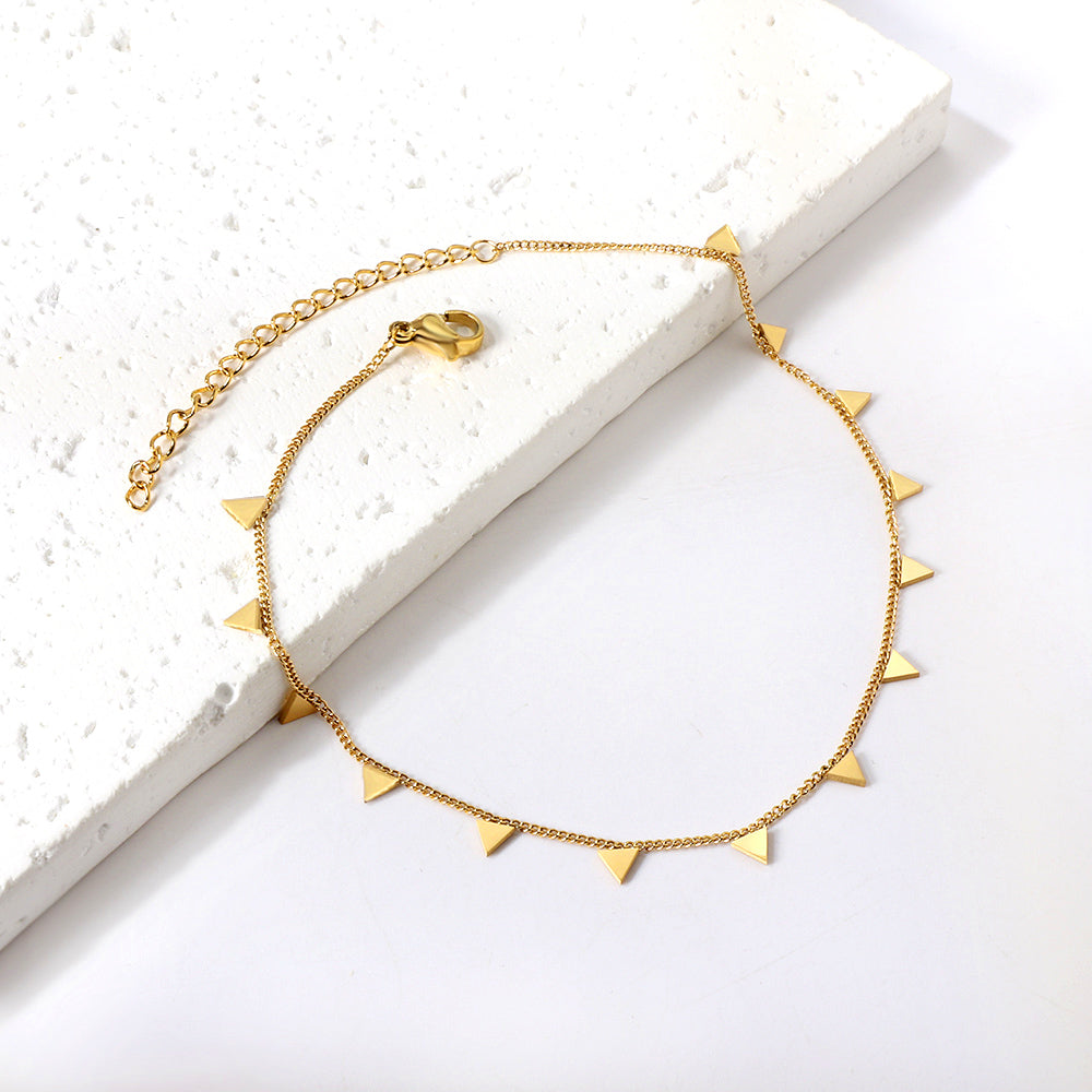 14 Triangle Accessories Anklet 21+5cm