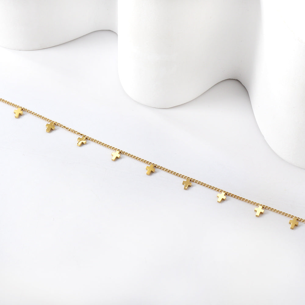 14 Crosses Accessories Anklet 21+5cm