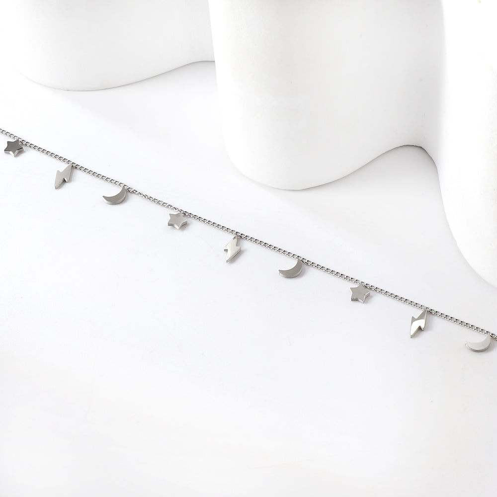 5 Lightning + 4 Stars + 4 Moons Accessories Anklet 21+5cm