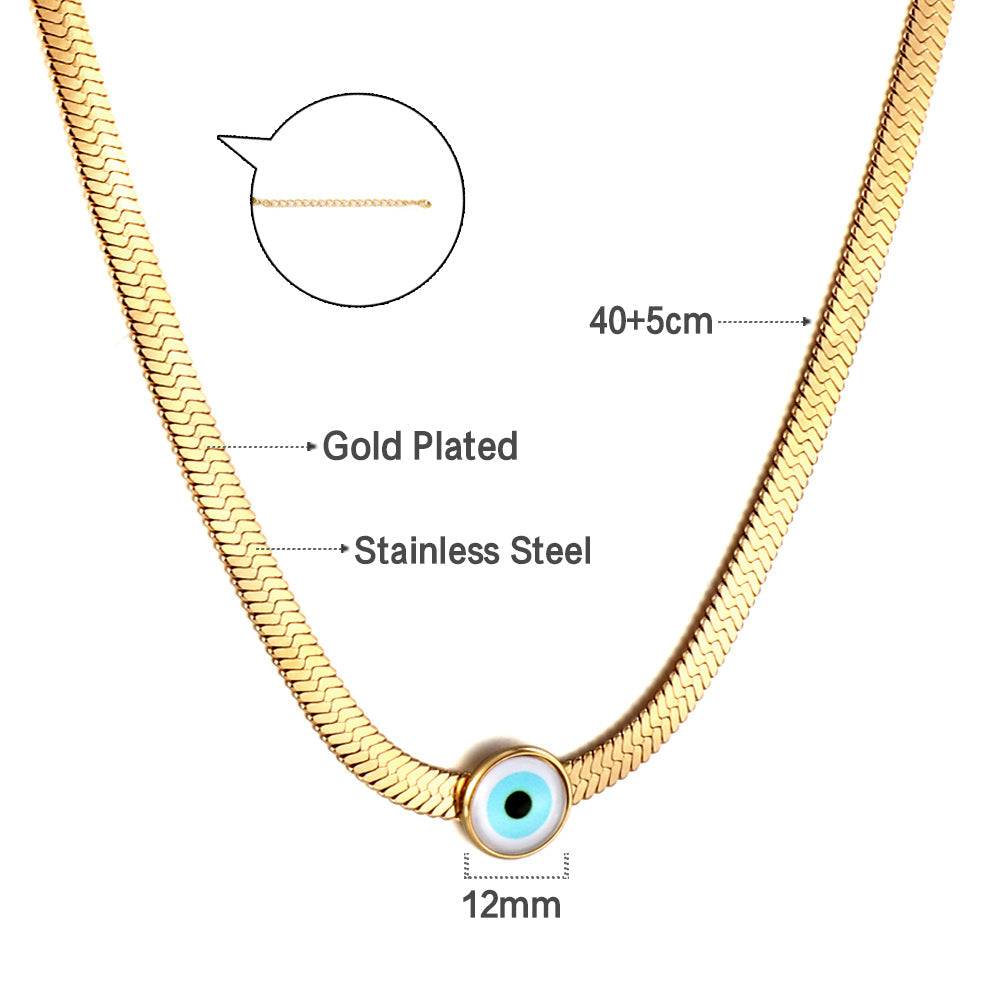 New Fashion Light Blue Cat's-eye Stone Accessory Necklace