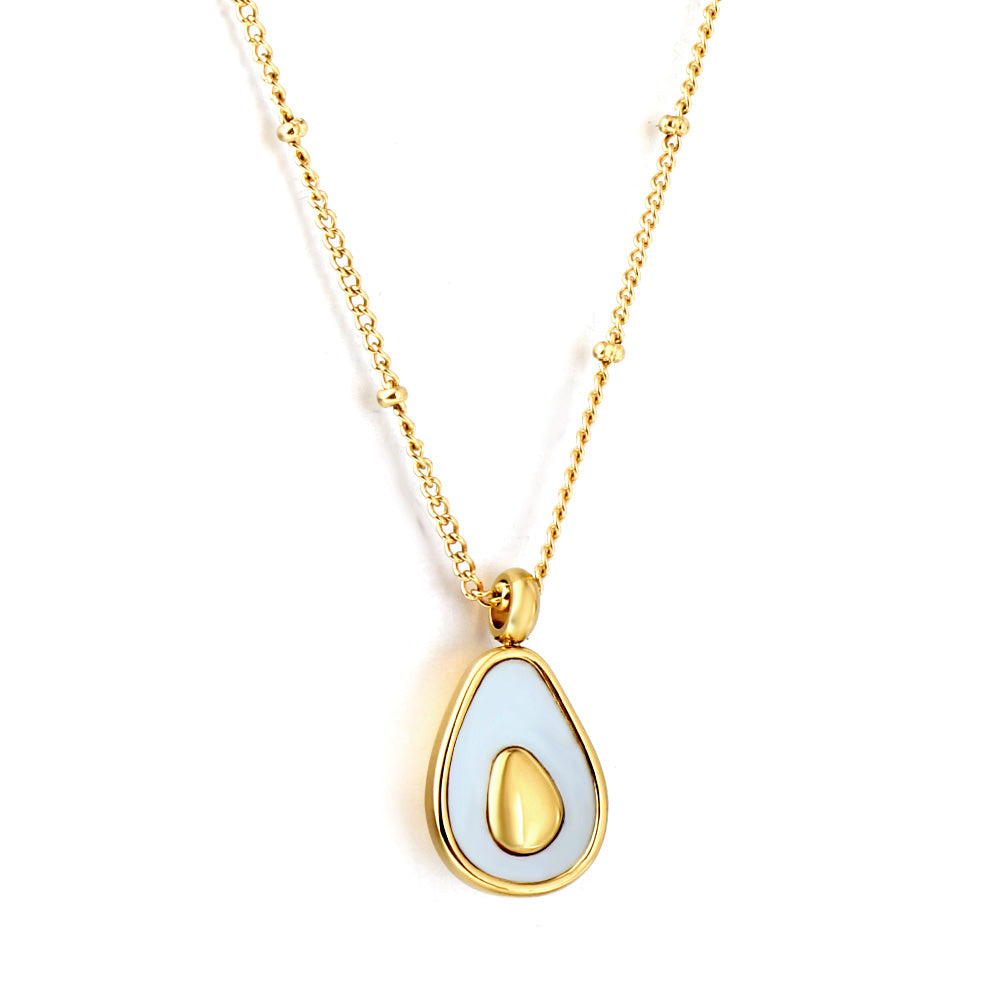 2023 New Oval Accessories with White Shell Necklace