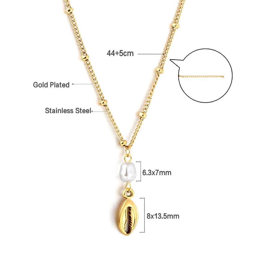 2023 New Lobster Claw Accessory with White Pearl Necklace