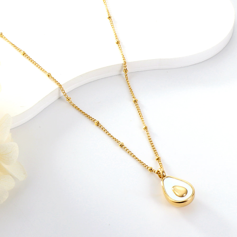 2023 New Oval Accessories with White Shell Necklace