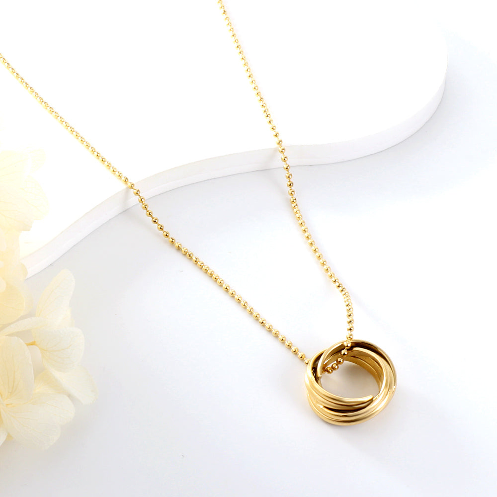 Wholesale New Fashion Multiple Circles Mixed Accessories Necklace