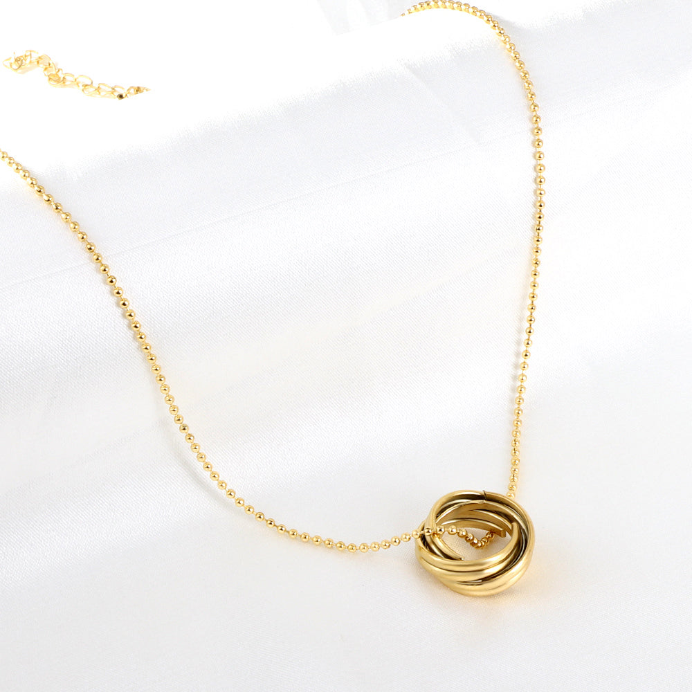 Wholesale New Fashion Multiple Circles Mixed Accessories Necklace