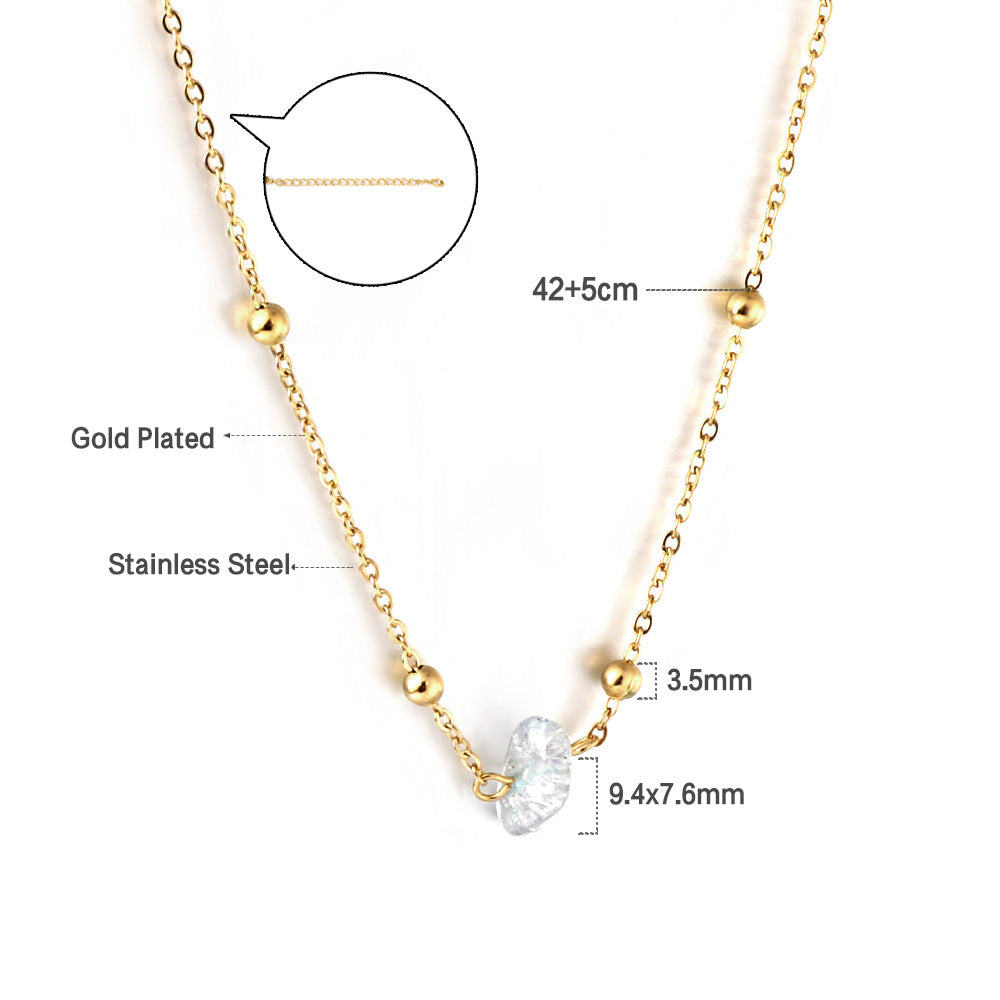 New Fashion Shaped Mixed-Color Zircon Necklace(Color Random Delivery)