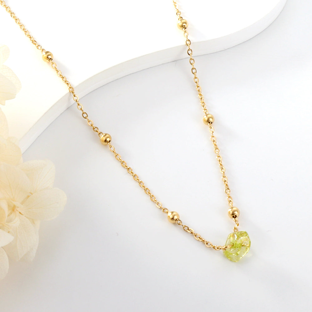 New Fashion Shaped Mixed-Color Zircon Necklace(Color Random Delivery)