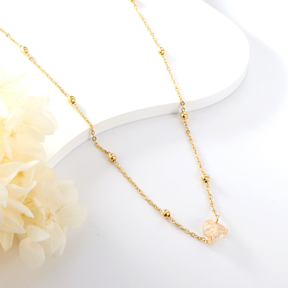 New Fashion Shaped Mixed-Color Zircon Necklace(Color Random Delivery)