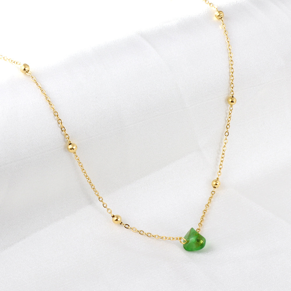 New Fashion Shaped Mixed-Color Zircon Necklace(Color Random Delivery)