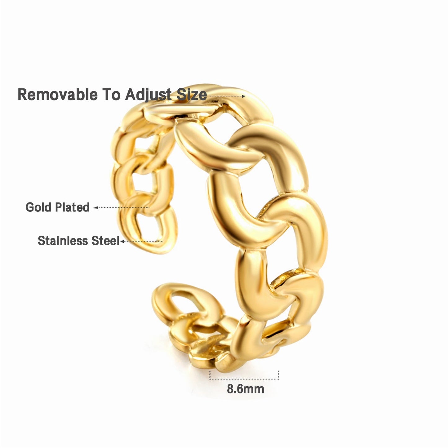 2025 New Fashion Multiple Circles Ring For Women