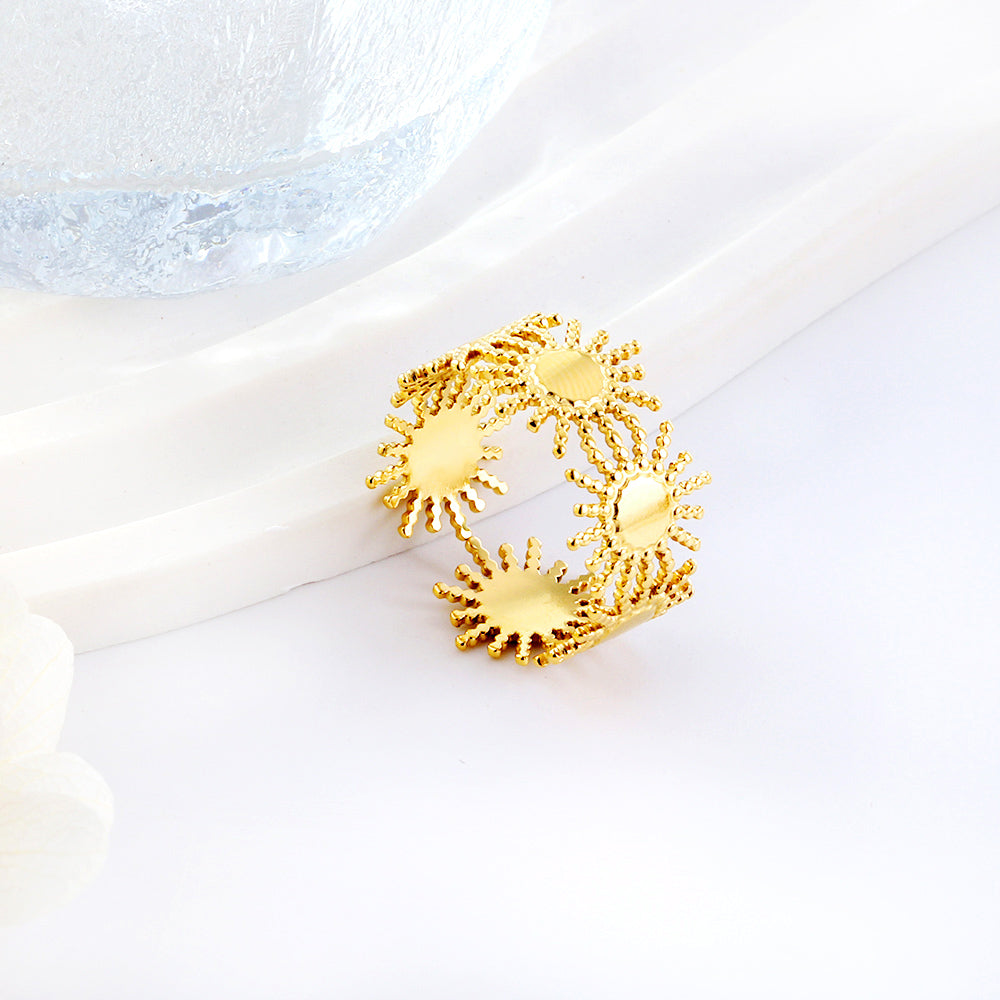 2023 New Fashion Multiple Suns Shaped Ring