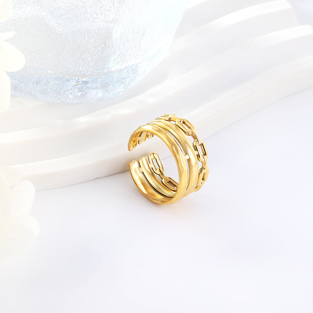 2025 New Fashion Stainless Steel Anti-allergy Ring For Women