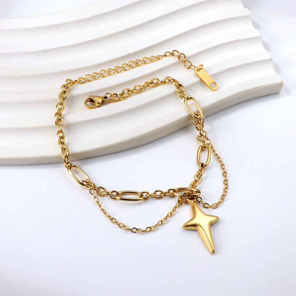 Lucky star charm bracelet