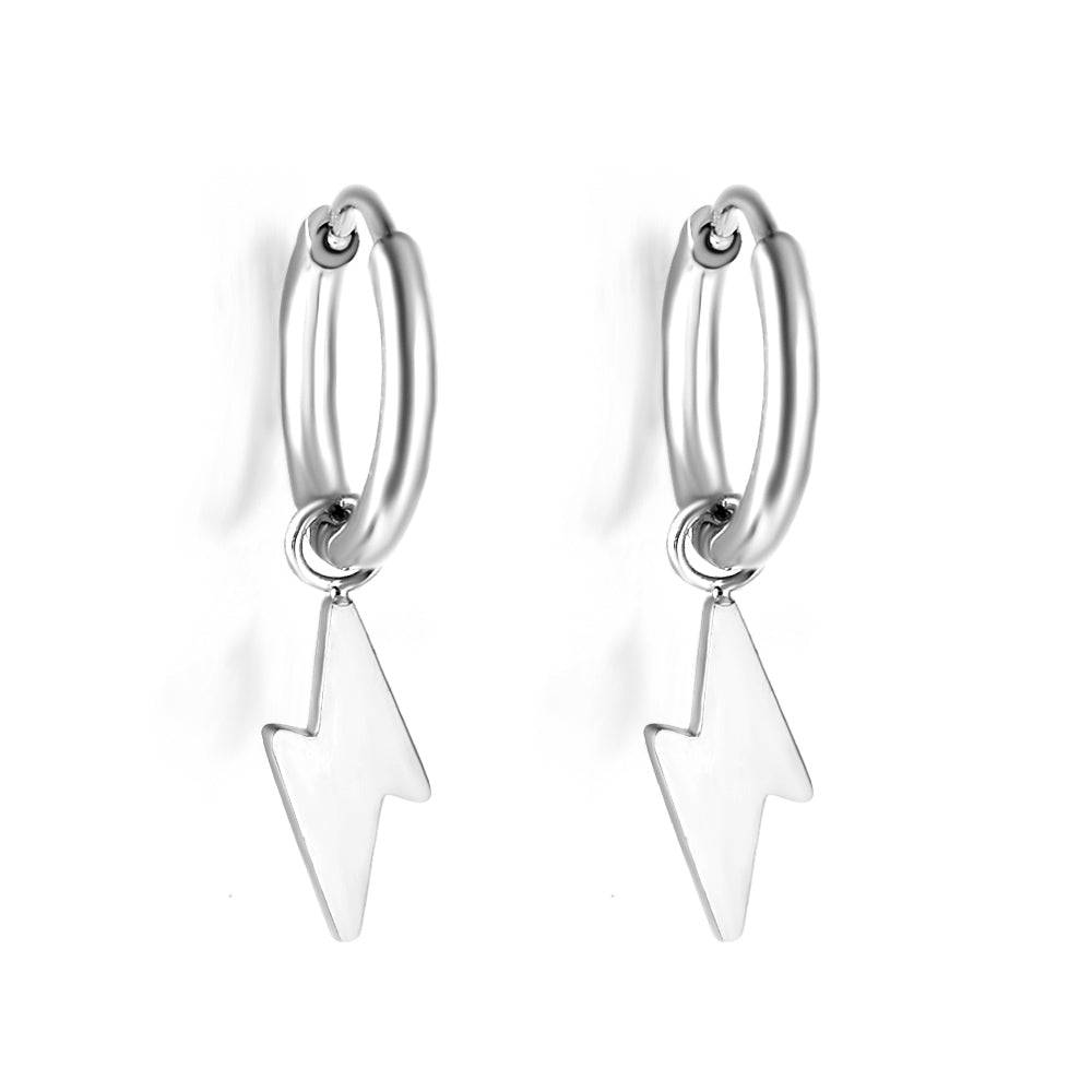 1.6x11mm Round & Lightning Earrings Dangle