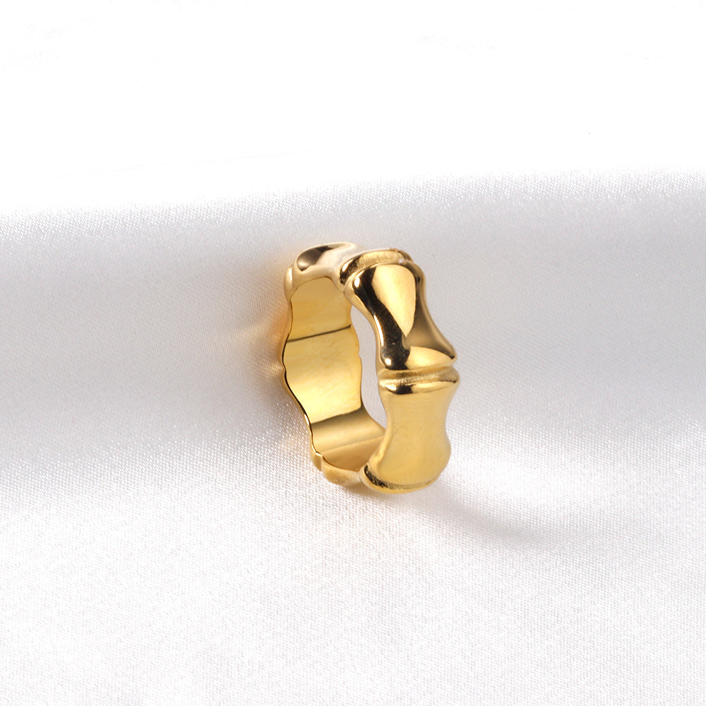 Wide Vintage Creative Design Bamboo Styling Ring