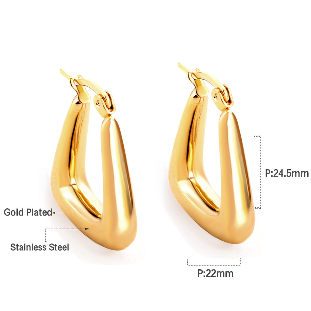 Anti-allergy 18k Gold-plated Earrings For Women