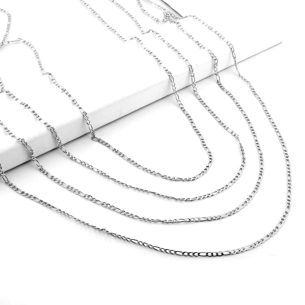 ASON 10pcs/bulk long necklace collar 0.6 wire 2.3mm*45cm 3;1nk matching chain steel color & gold stainless steel necklace wholesale