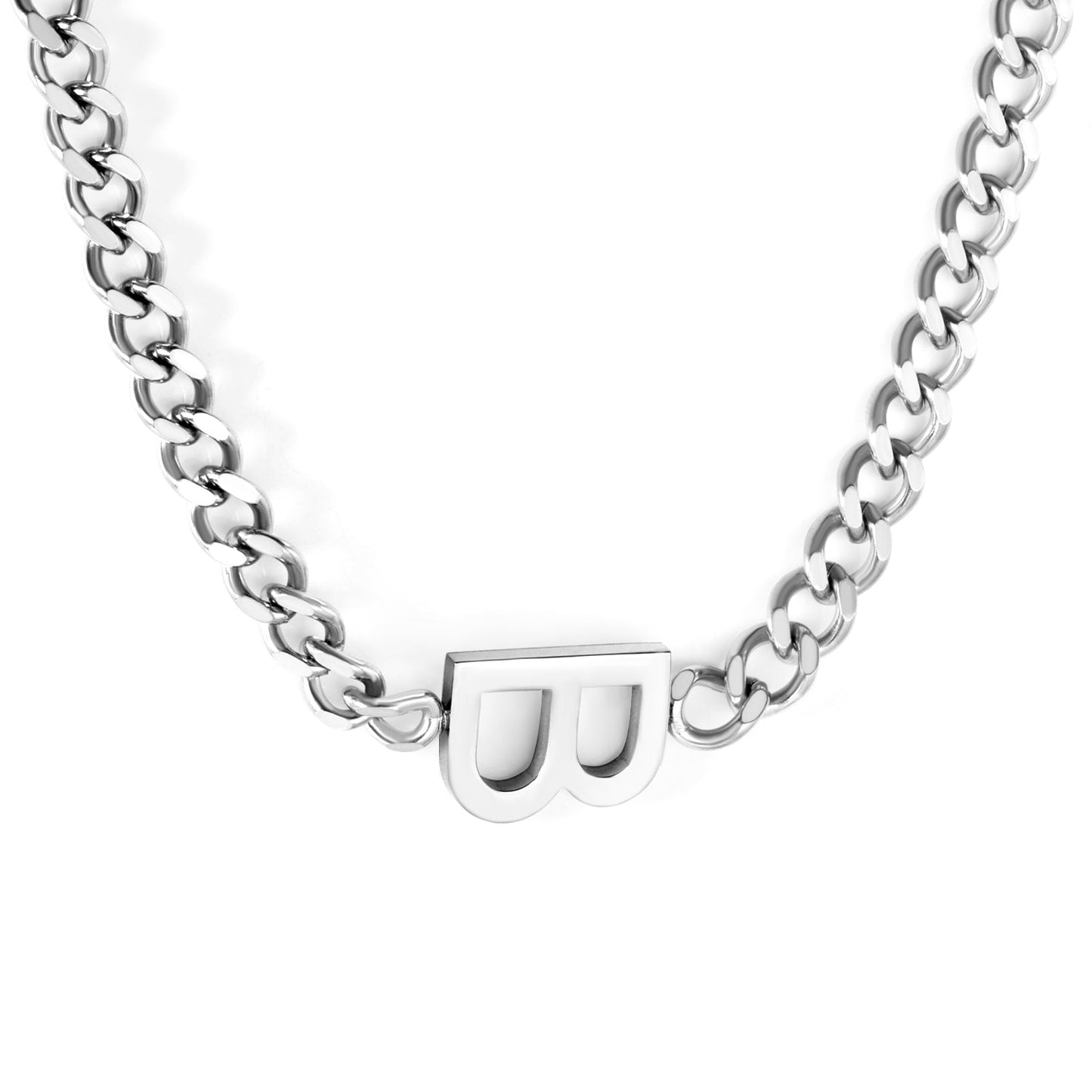 19.8*15.2mm B Pendant Necklace 45cm