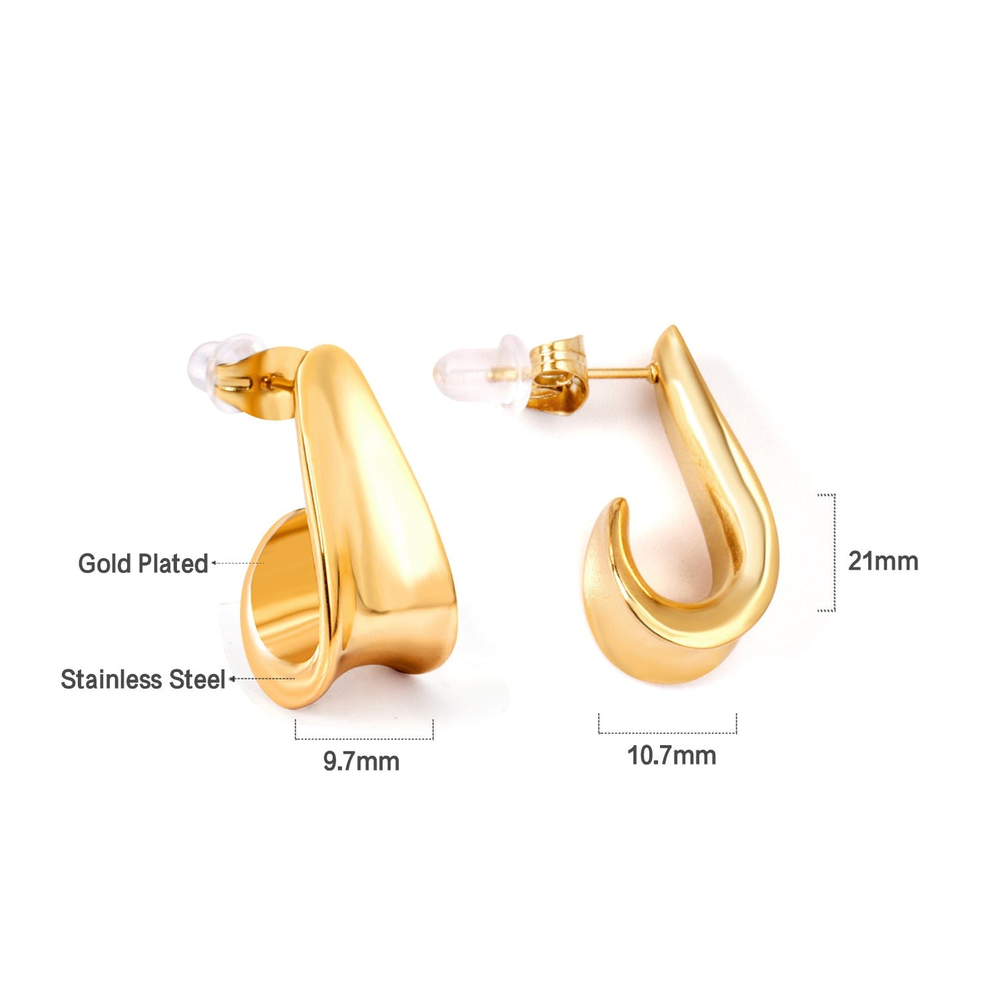 The latest models of gold Earrings fall sense Earrings