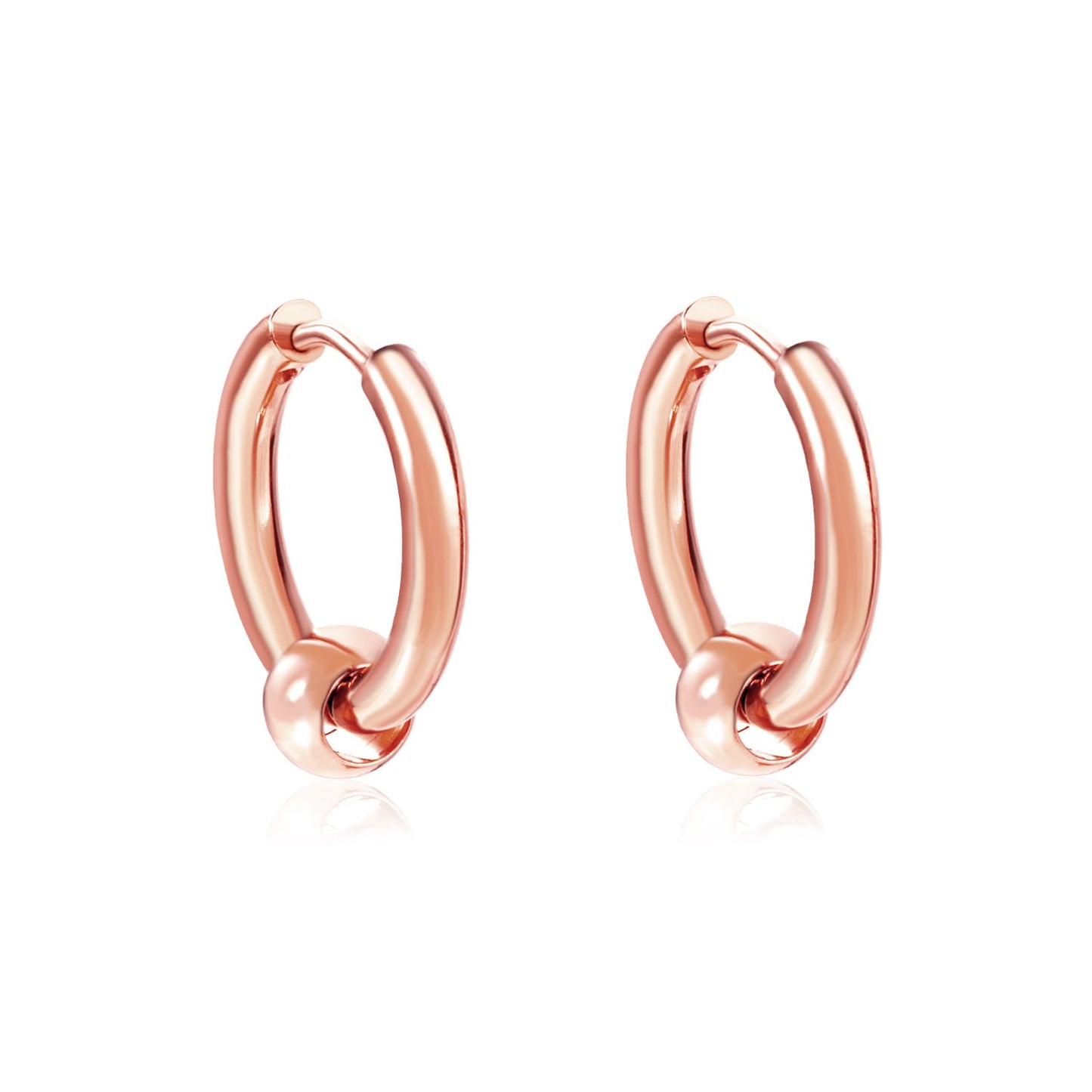 The latest models of gold earrings fall sense