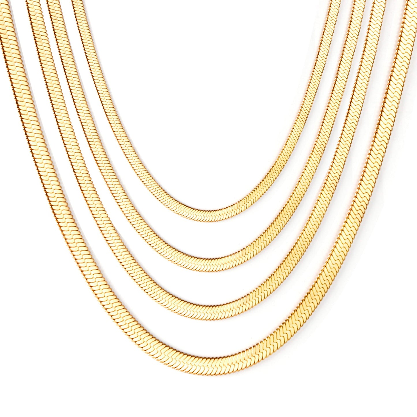 Popular 5MM*40+5CM Steel Color Blade Chain Long Necklace DIY Matching Chain