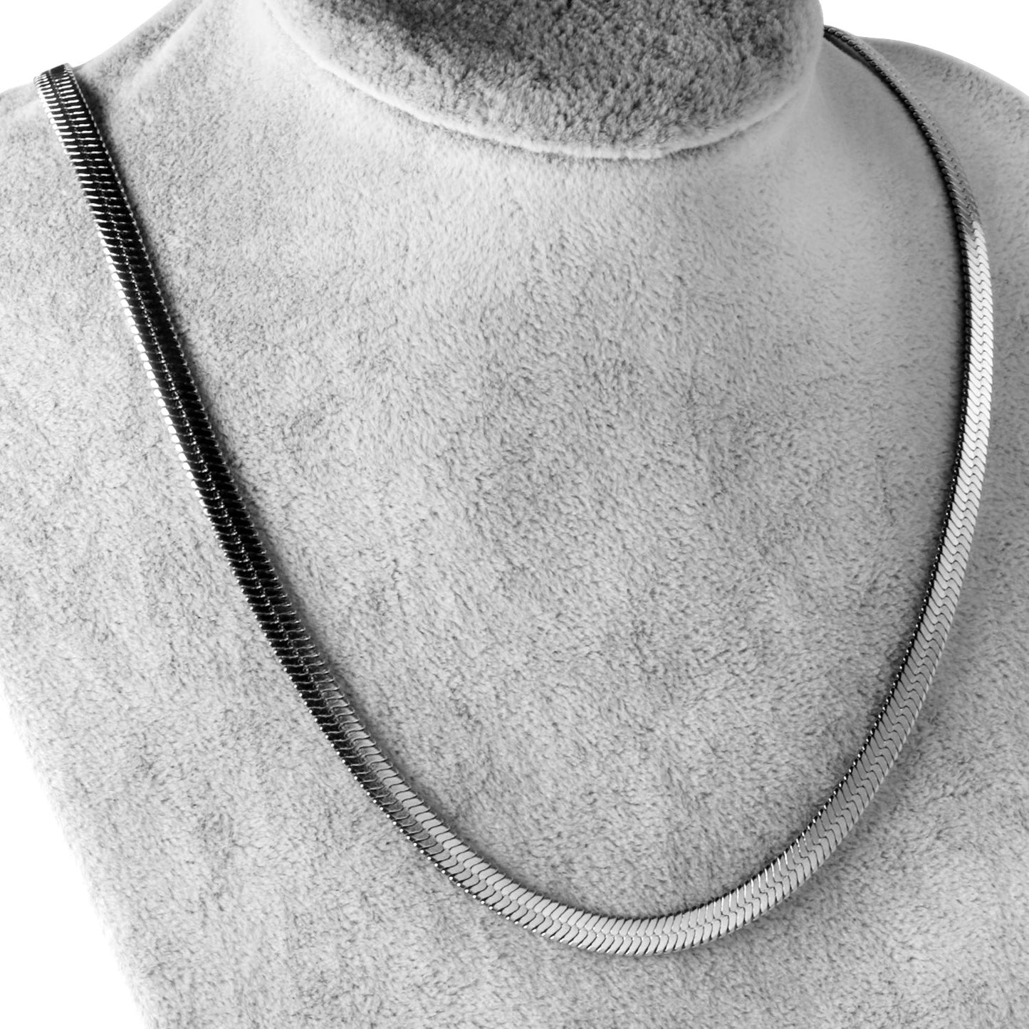 Popular 5MM*40+5CM Steel Color Blade Chain Long Necklace DIY Matching Chain