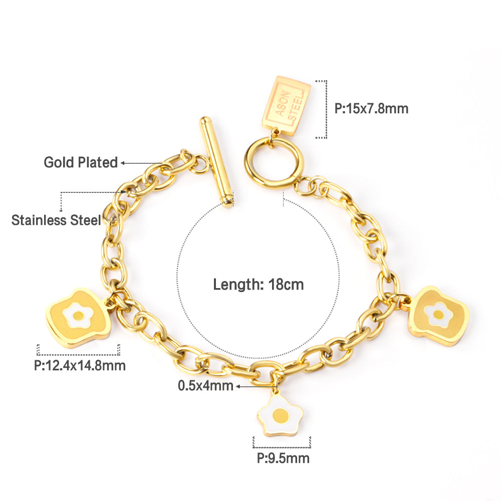 Mixed Color Horny Egg Accessory Bracelet 18cm