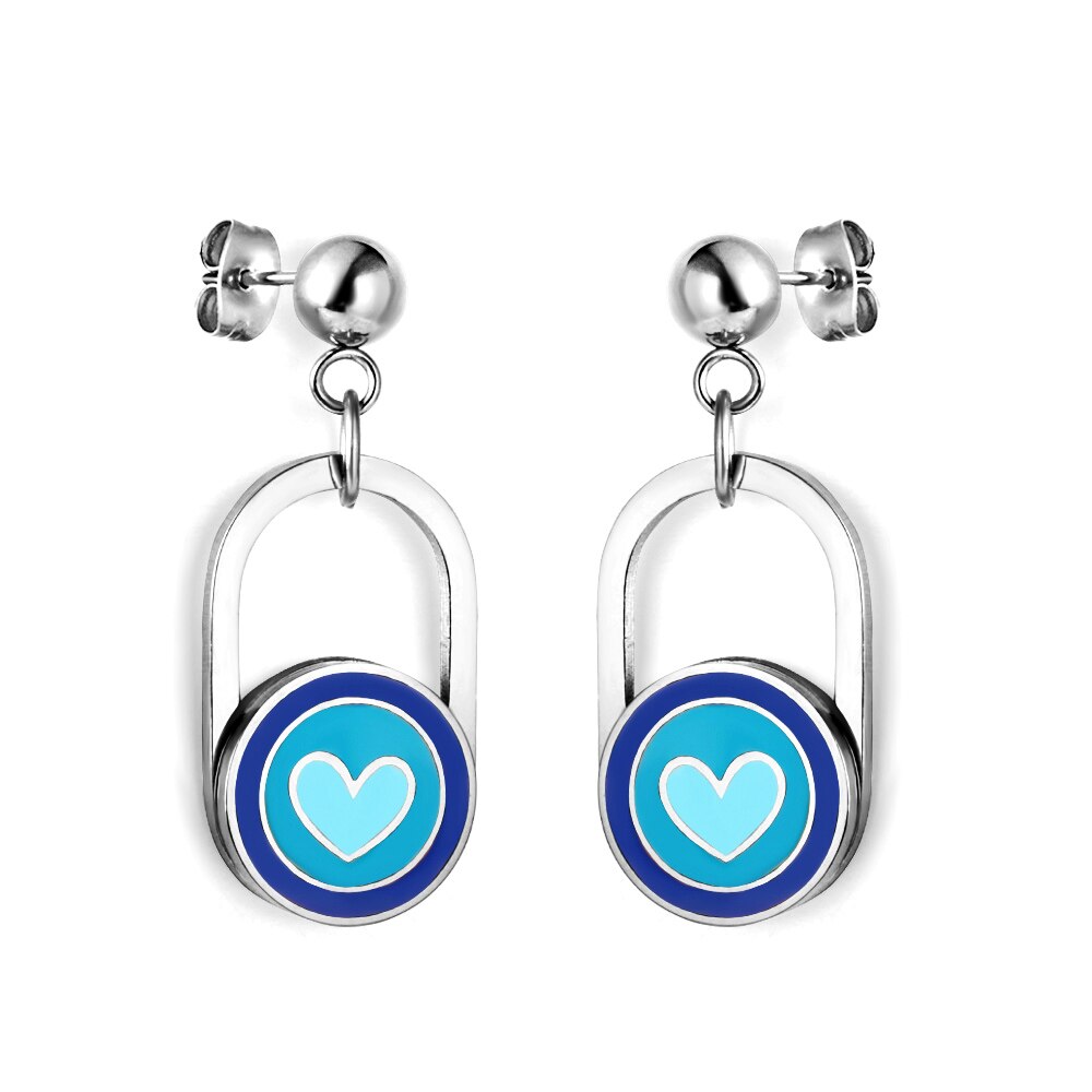 Egirls Jewelry On Ears Oval Shape Trendy Products Gifts For Girls/Woman Cute Pink Butterfly Earrings Heart Dangles