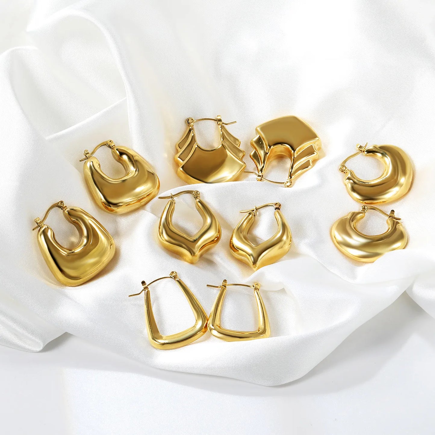 Wholesale 18K gold plated Stainless Steel Hypoallergenic Earrings – Bulk Wholesale (12+ Pairs) 🌍 EU/US Supplier Trendy & Durable