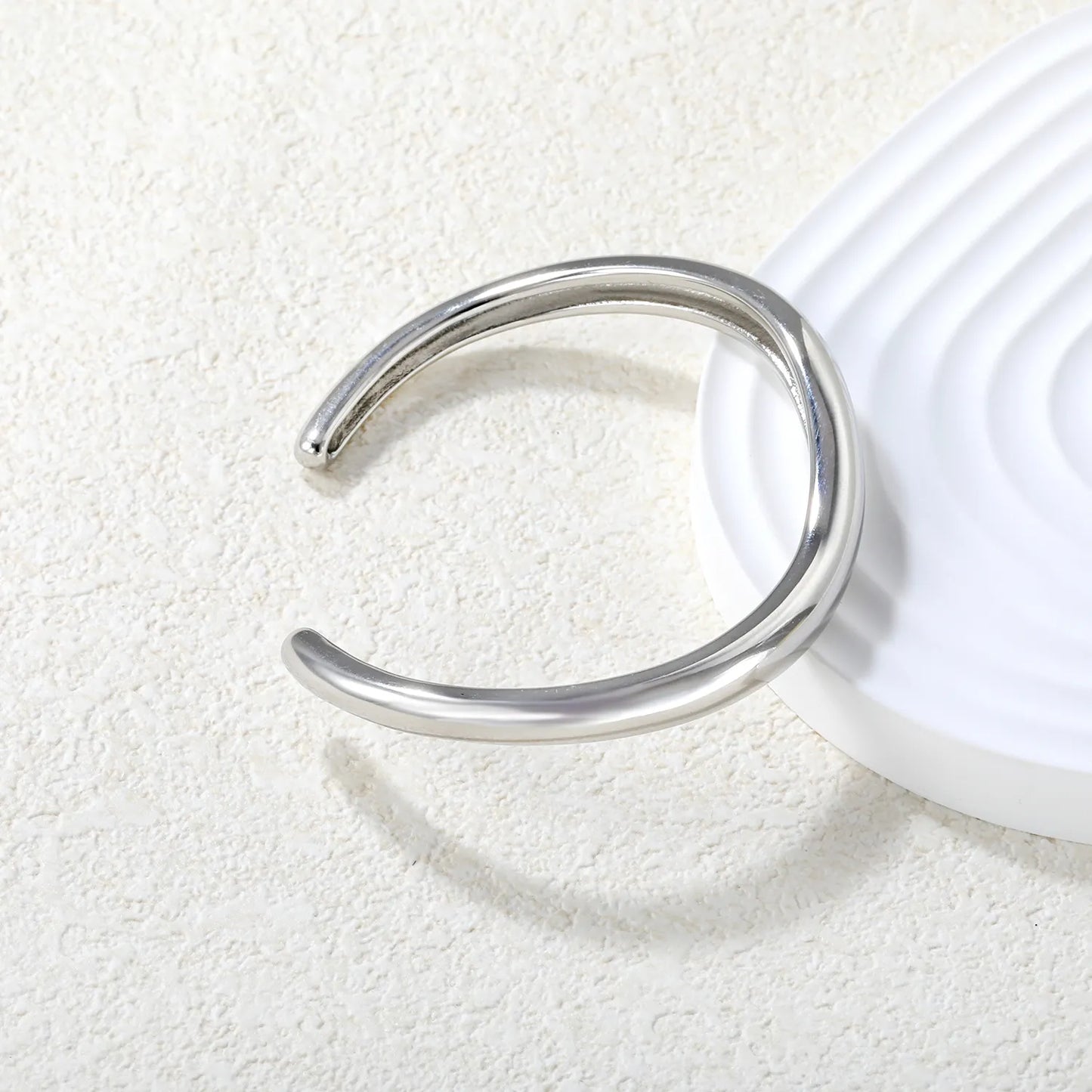 ✨⚡ Wholesale 7.5mm Width 59mm ID Bangle | Steel/Gold Stainless Steel | Minimalist Bracelet
