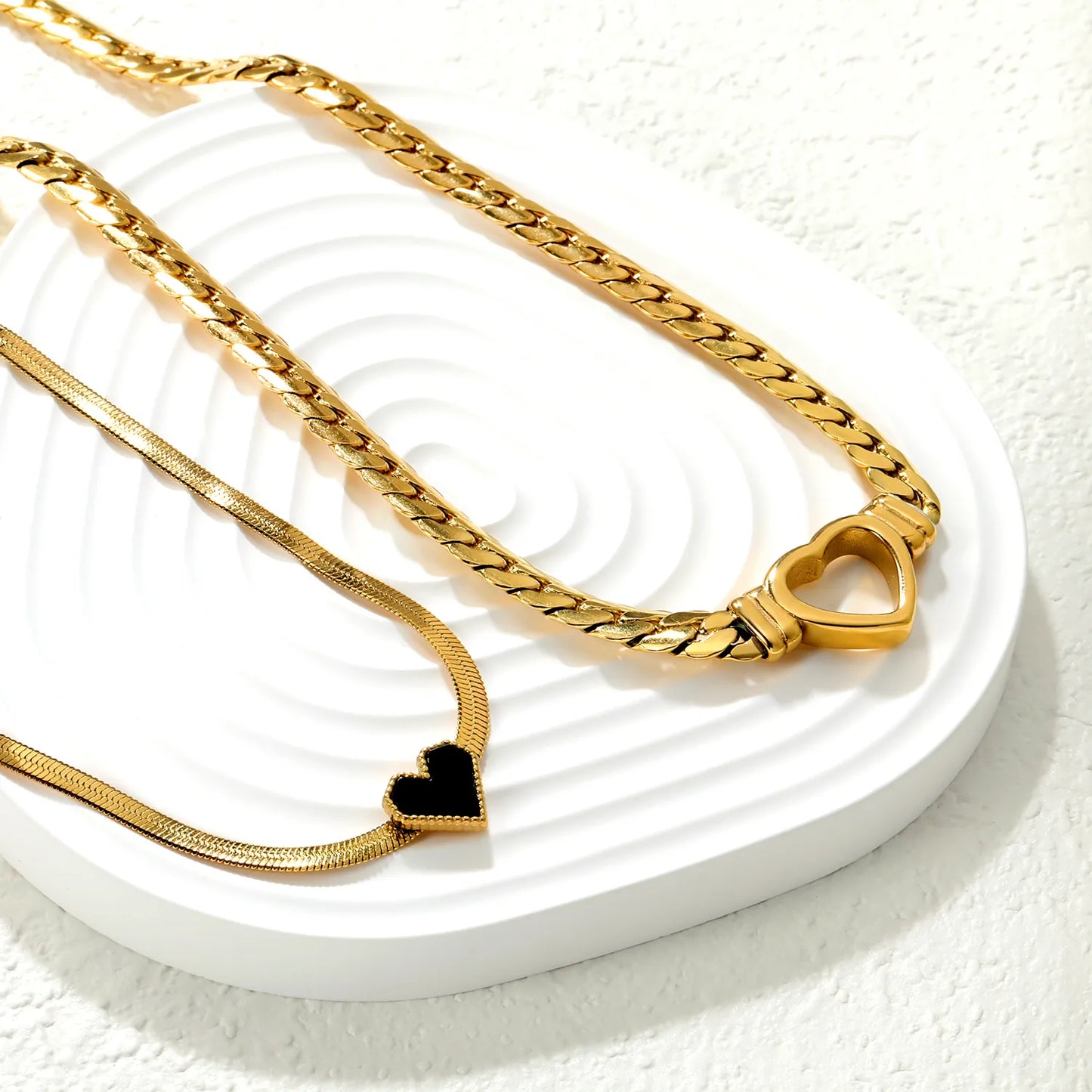 ✨ PVD 18k gold Love Shape Stainless Steel Chain Necklace Wholesale (MOQ 12+) | Durable Jewelry Chains 🌍 | Box/Cable/Rope/Franco Links