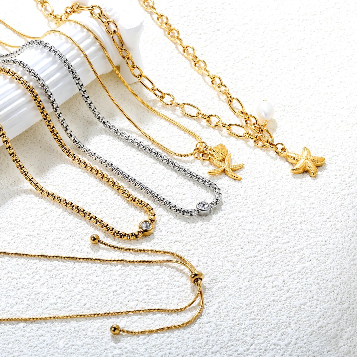 ✨ Stainless Steel Necklaces Wholesale (MOQ 12+) | Hypoallergenic Chains & Pendants 🌍 | Tarnish-Free Jewelry