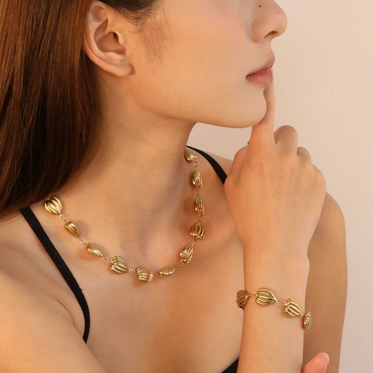 ✨ PVD 18k gold 40+5cm Stainless Steel Necklaces Wholesale (12+ Pieces) | Hypoallergenic & Tarnish-Free 🌍 | Trendy Pendants & Chains