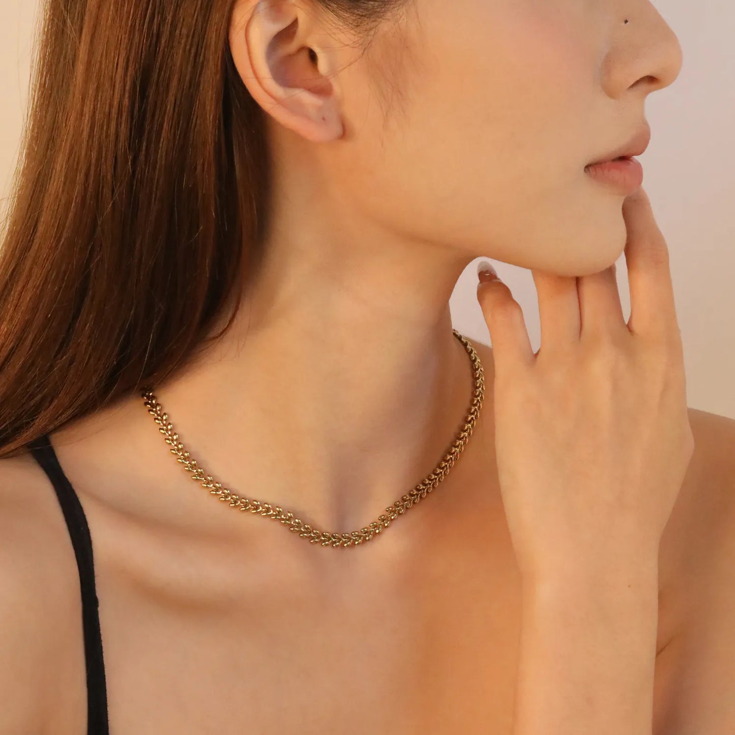 ✨ 18k gold plated Leaf Shape 40+5cm Stainless Steel Chain Necklace Wholesale (MOQ 12+) | Durable Jewelry Chains 🌍 | Box/Cable/Rope/Franco Links