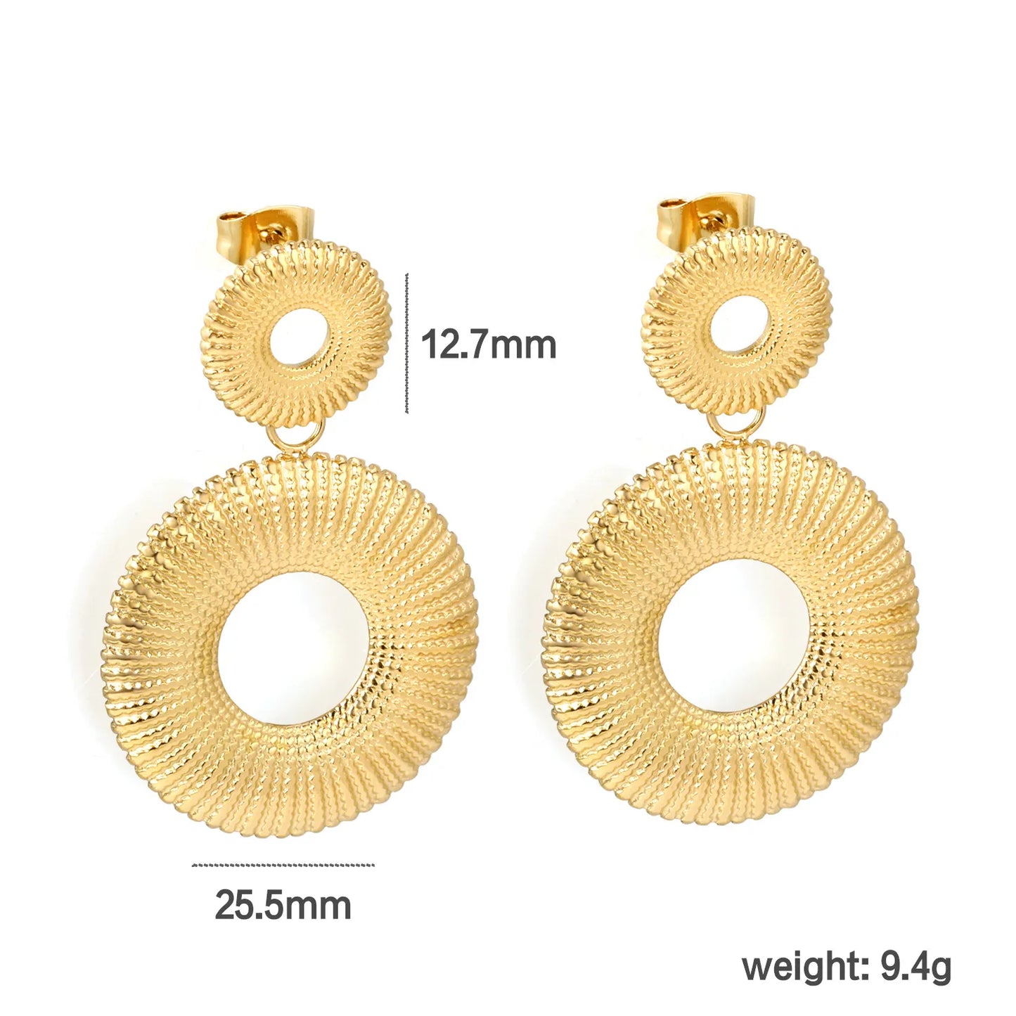 ✨ Bold Stainless Steel Statement Earrings Wholesale (MOQ 12+) | Hypoallergenic Large Hoops & Dangles 🌍 | Trendy Bulk Jewelry