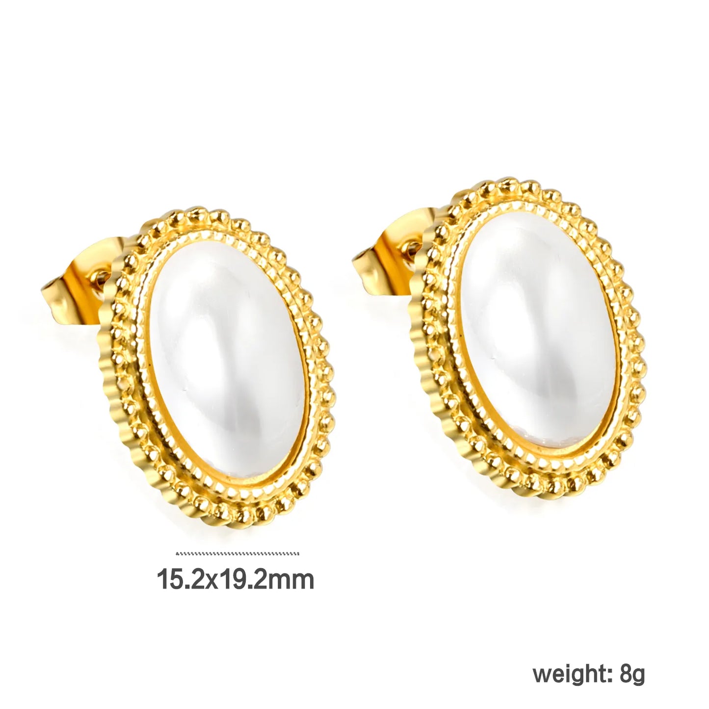 ✨ 18K Gold-Plated Pearl Earrings Wholesale (MOQ 12+) | Stainless Steel Hypoallergenic 🌍 | Fake Pearl Studs & Dangles