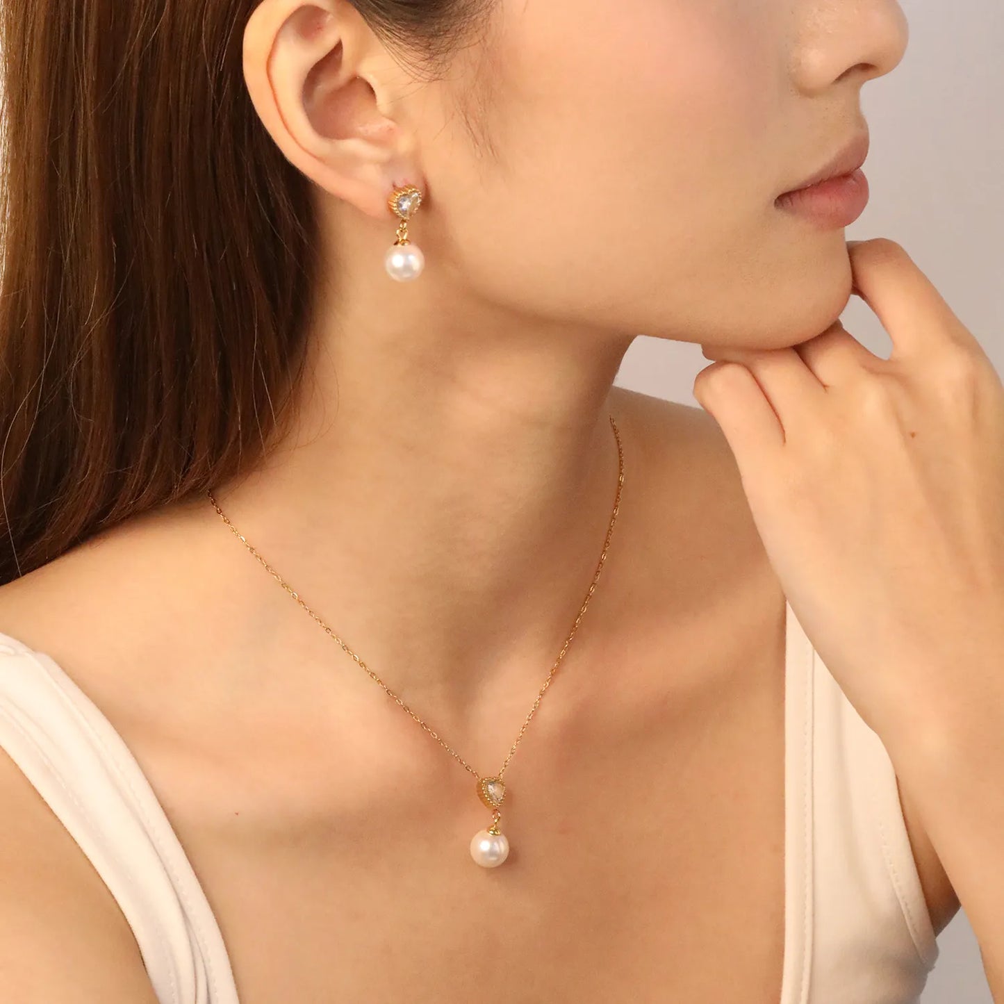✨💎 18K Gold Zircon Jewelry Set Wholesale (MOQ 12+) | Stainless Steel Necklace & Earrings 🌍 | Hypoallergenic Luxury Gift Set