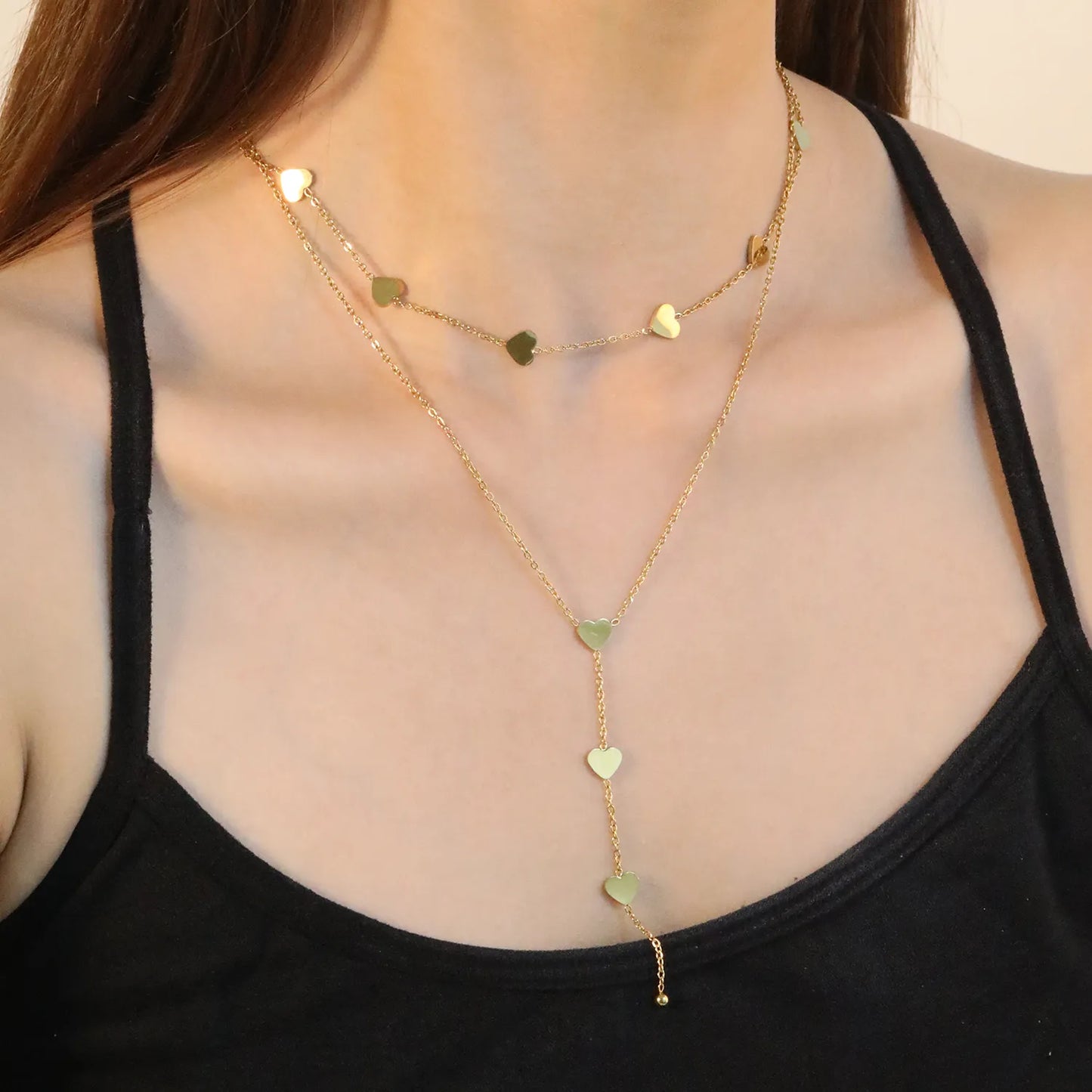 ✨ PVD 18k gold Stainless Steel Layering tassel Necklaces Wholesale (12+ Pieces) | Hypoallergenic & Tarnish-Free 🌍 | Trendy Pendants & Chains