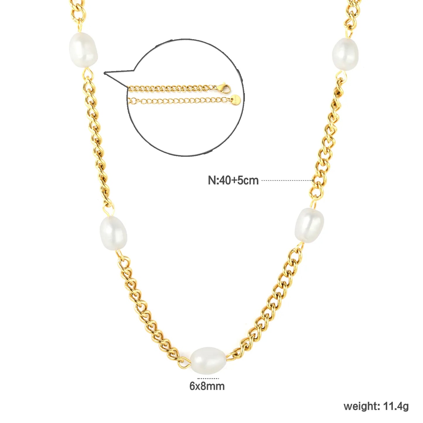 ✨ PVD 18k gold 40+5cm Stainless Steel Necklaces Wholesale (12+ Pieces) | Hypoallergenic & Tarnish-Free 🌍 | Trendy Pendants & Chains