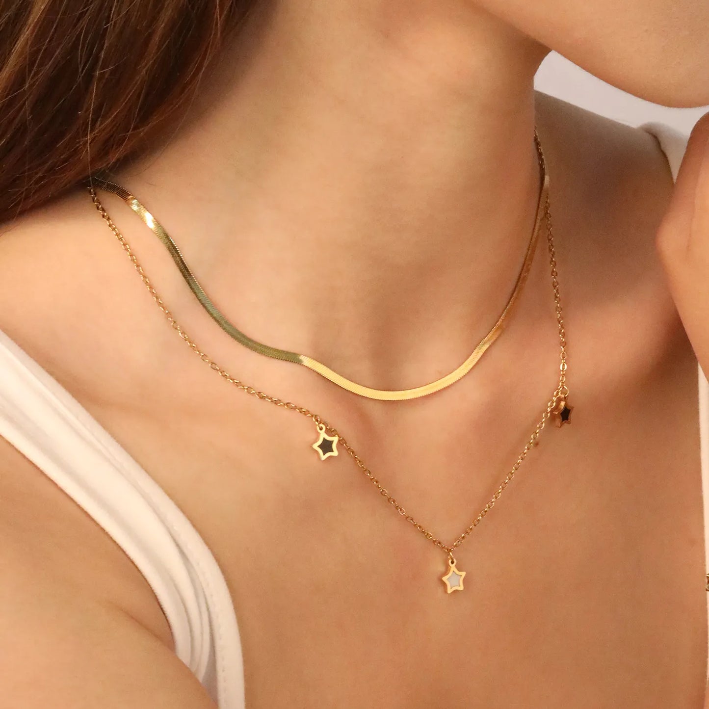 ✨ PVD 18k gold 46+5cm/40+5cm/46+5cm Stainless Steel Necklaces Wholesale (12+ Pieces) | Hypoallergenic & Tarnish-Free 🌍 | Trendy Pendants & Chains