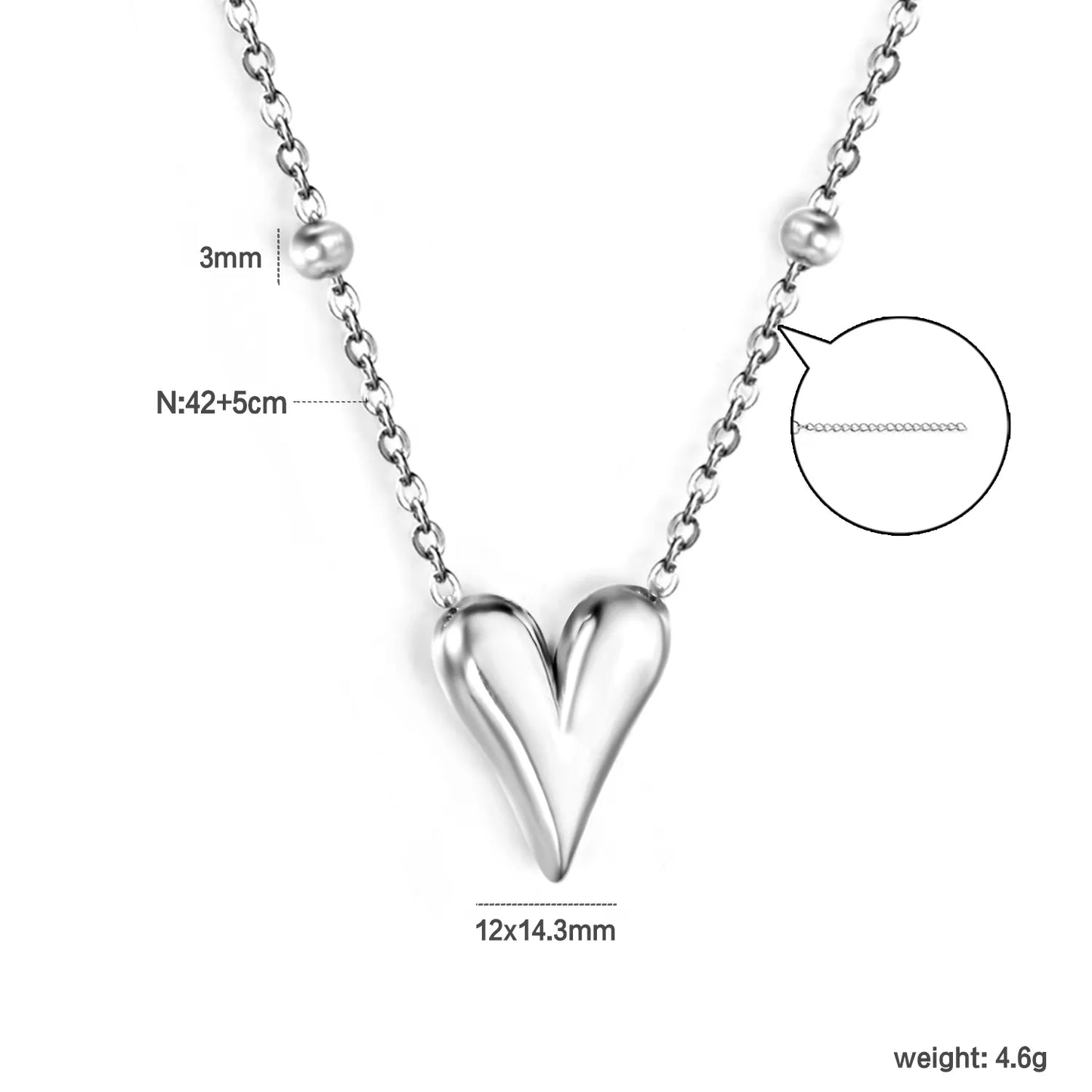 ✨ 18k gold plated Love Shape Stainless Steel Necklaces Wholesale (12+ Pieces) | Hypoallergenic & Tarnish-Free 🌍 | Trendy Pendants & Chains