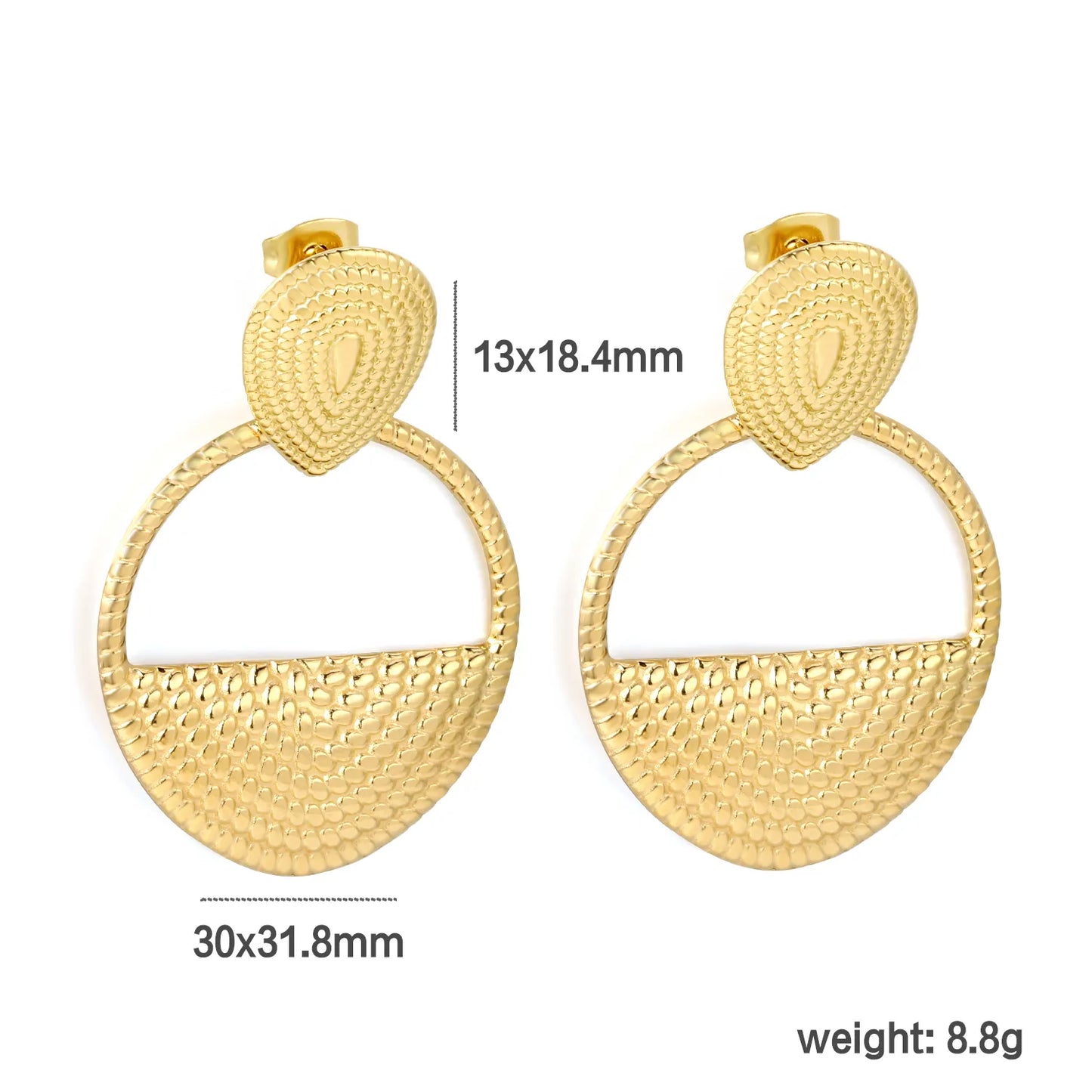Wholesale Stainless Steel Statement Drop Earrings Wholesale (MOQ 12+) | Hypoallergenic Large Hoops & Dangles 🌍 | Trendy Bulk Jewelry
