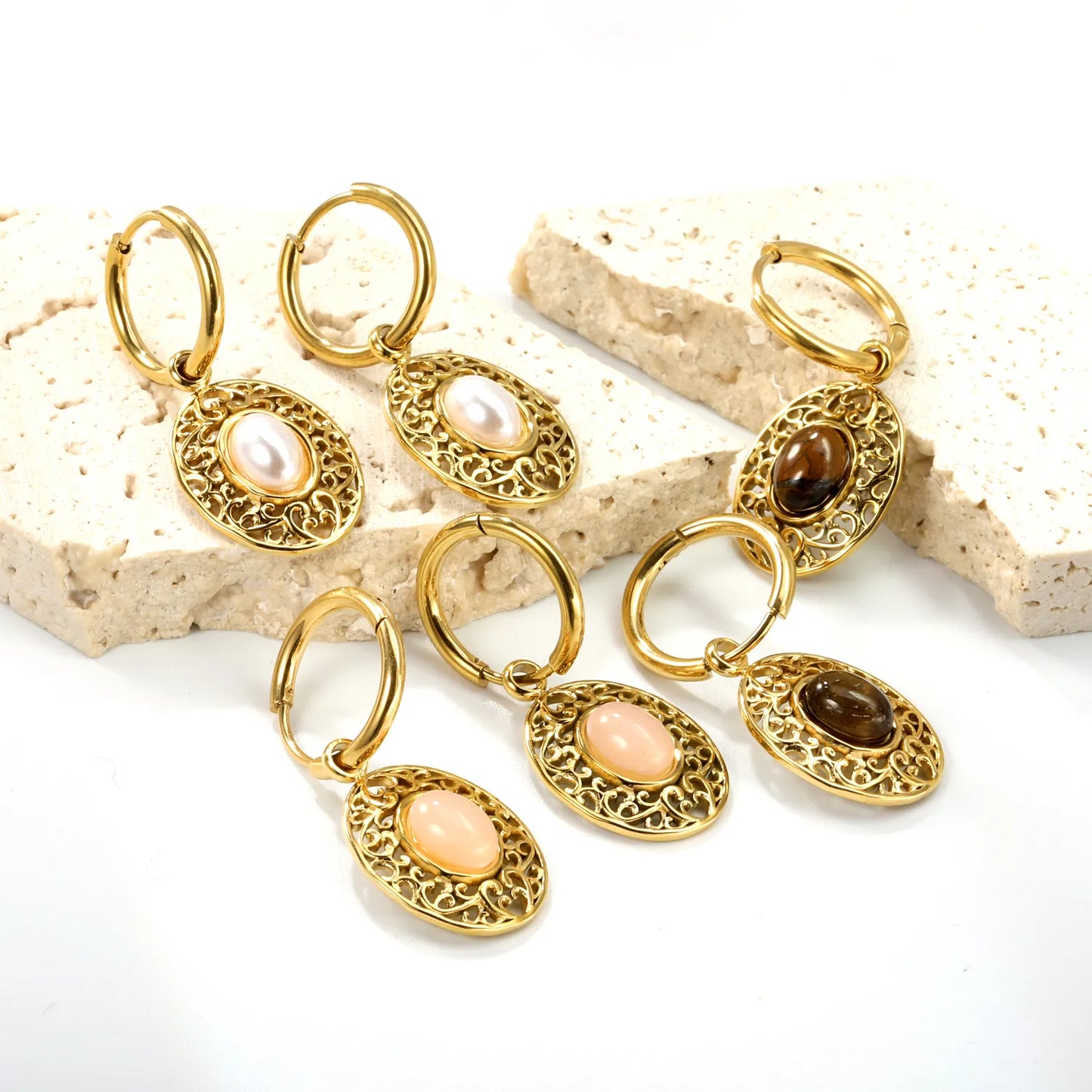 Wholesale 18k gold plated Stainless Steel Hypoallergenic Drop Earrings – Bulk Wholesale (12+ Pairs) 🌍 EU/US Supplier Trendy & Durable