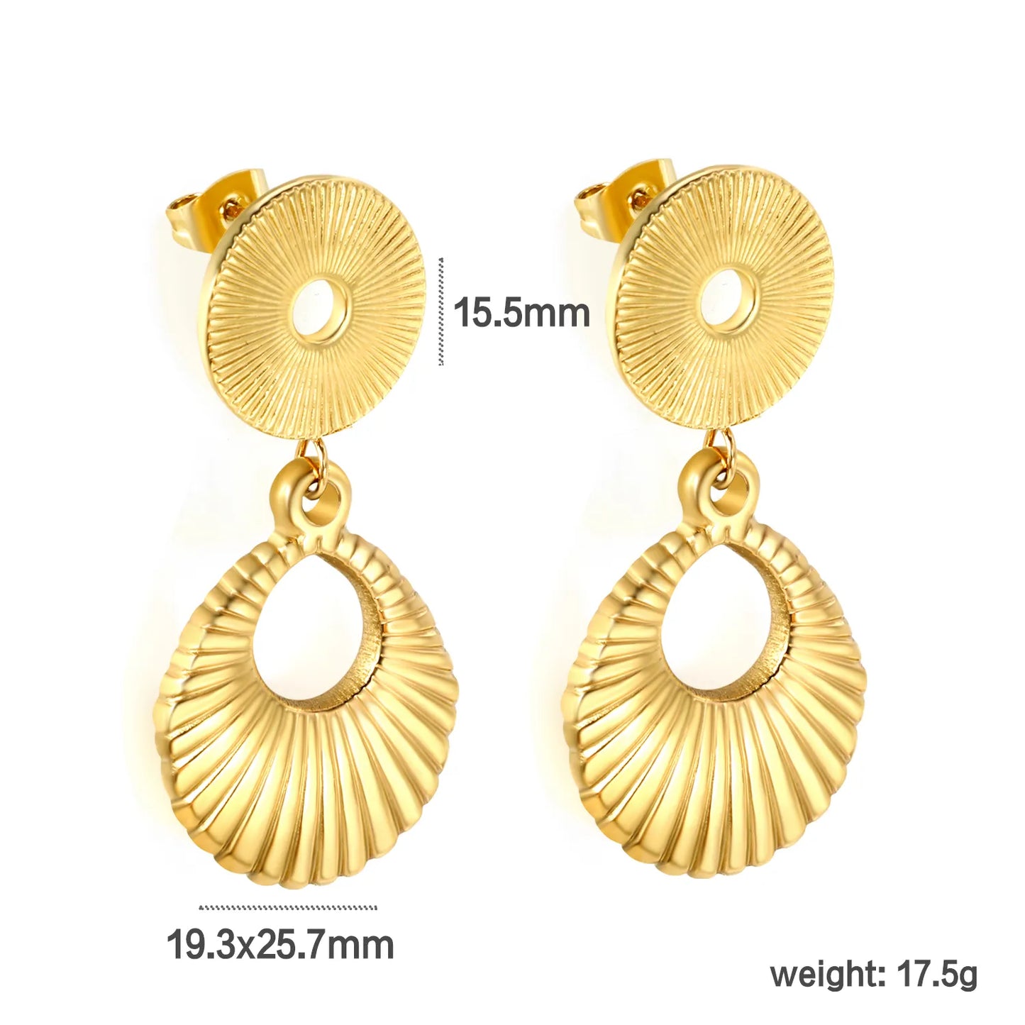 Wholesale PVD 18k gold Stainless Steel Hypoallergenic Drop Earrings – Bulk Wholesale (12+ Pairs) 🌍 EU/US Supplier Trendy & Durable